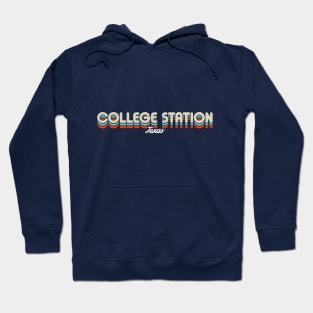 Retro College Station Texas Hoodie